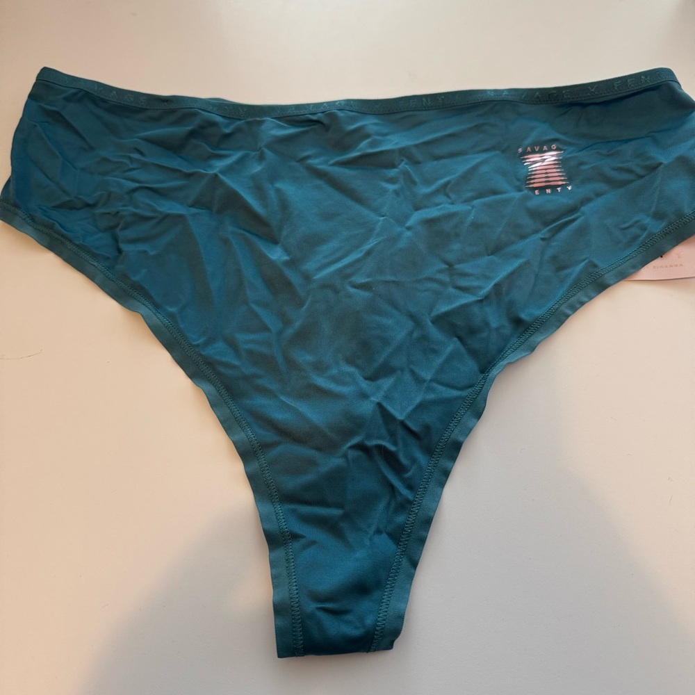 3/$25 Undies! Savage X Fenty | Core Microfiber Thong with Logo Waistband 3X